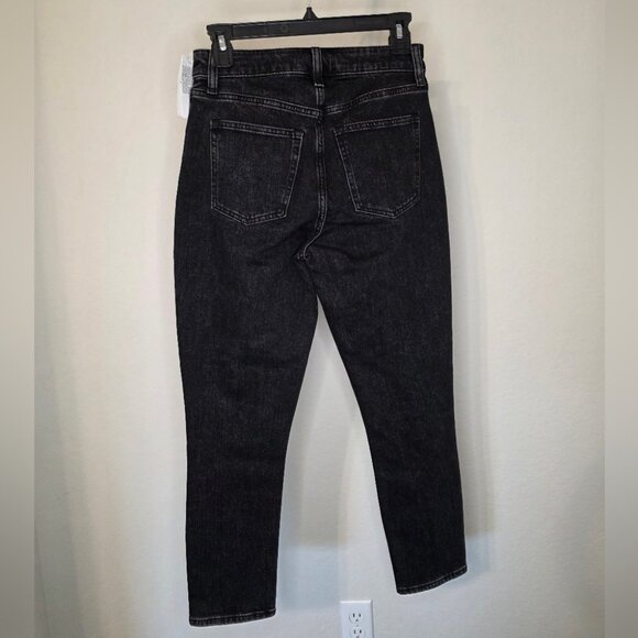 Abercrombie & Fitch Curve Love Skinny High Rise Jeans 25/0 Short Black Denim NWT - Picture 7 of 7